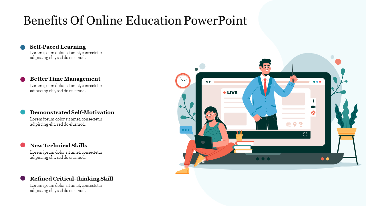 Benefits Of Online Education PowerPoint